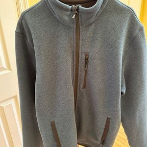FILSON RIDGEWAY MENS POLARTEC FLEECE JACKET SIZE LARGE IN MALLARD BLUE COLOR